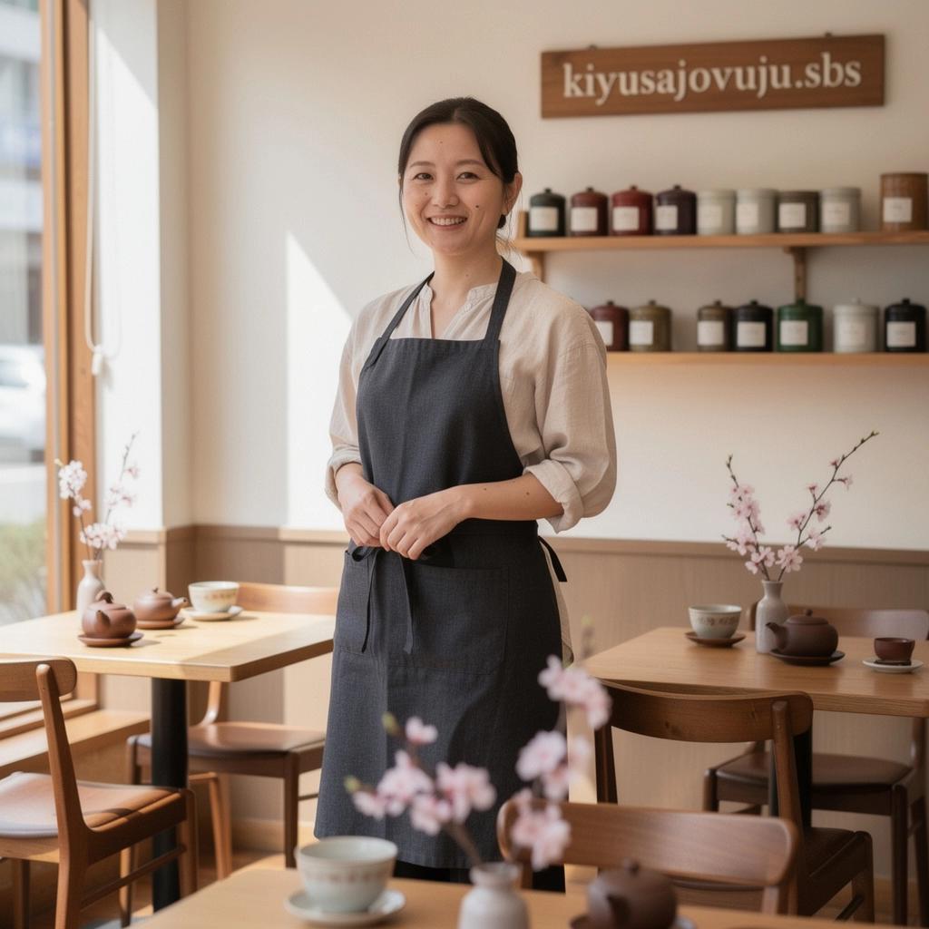 Pohľad na čajovú kanvicu s kvetmi čerešne a voňavými lístkami.